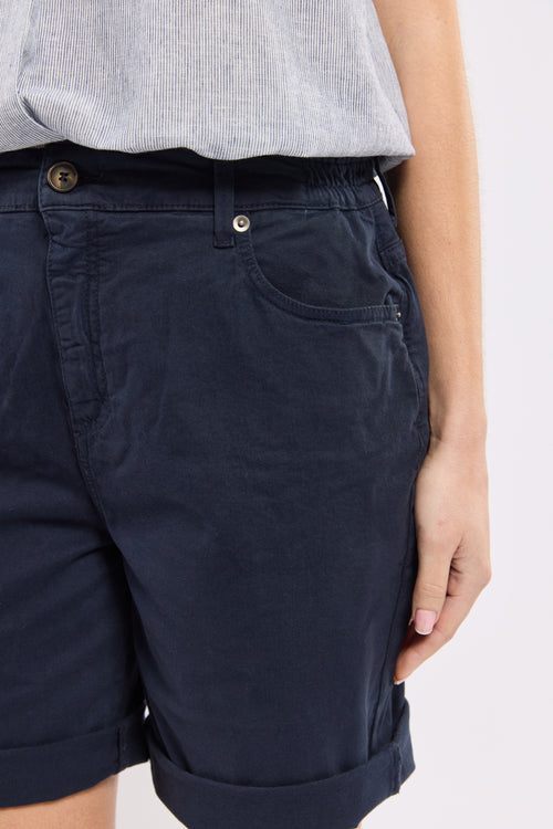 Bermuda taille élastique LINORA - coton - Bermudes - 2