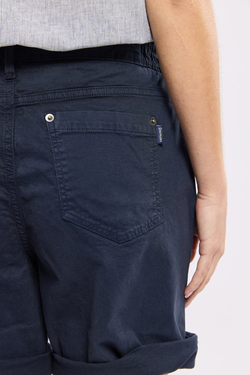 Bermuda taille élastique LINORA - coton - Bermudes - 4
