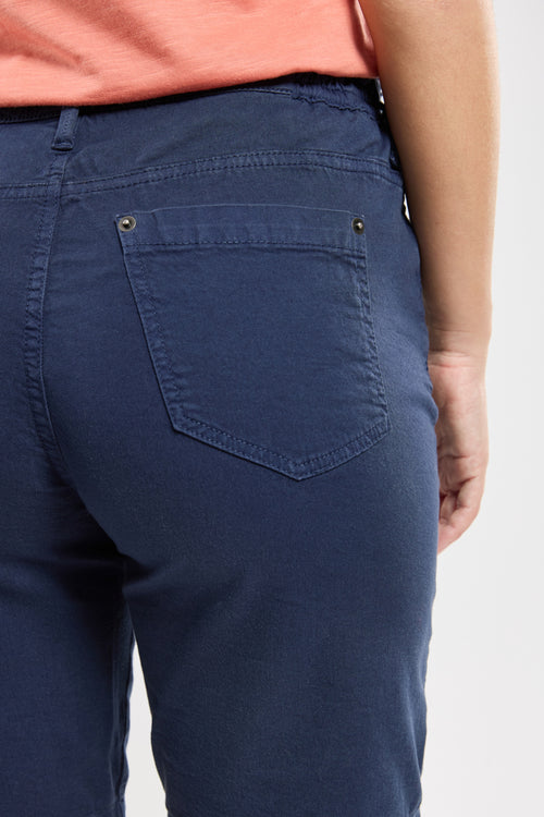 Bermuda taille élastique LINORA - coton - Bermudes - 4