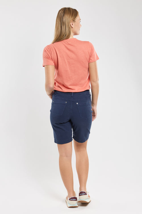 Bermuda taille élastique LINORA - coton - Bermudes - 2