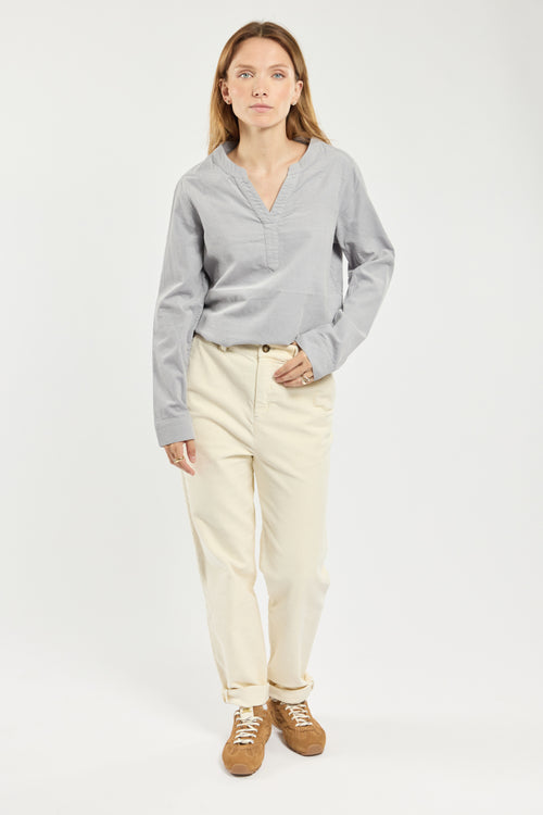 Blouse col V CHELBANE - Bermudes - 3