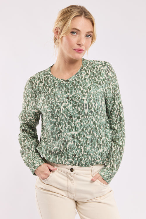 Blouse imprimée CAPUCINE - lyocell et lin - Bermudes - 5