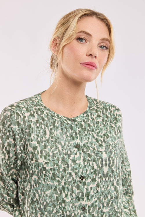 Blouse imprimée CAPUCINE - lyocell et lin - Bermudes - 2