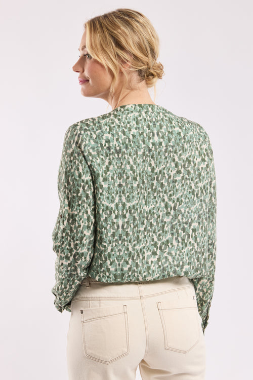 Blouse imprimée CAPUCINE - lyocell et lin - Bermudes - 3