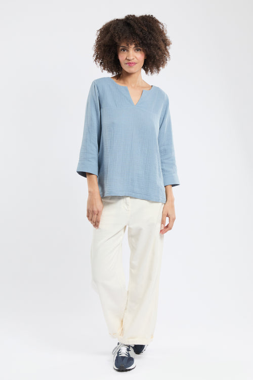 Tunique CALIA - gaze de coton - Bermudes - 1