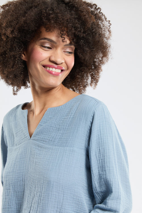 Tunique CALIA - gaze de coton - Bermudes - 3