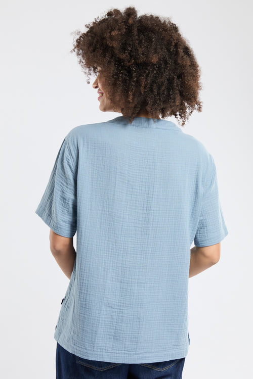 Tunique gaze de coton CELYA - coton biologique - Bermudes - 4