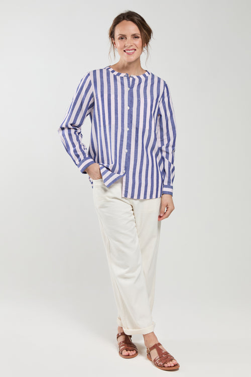 Chemisier rayé CORLYNE - coton - Bermudes - 3