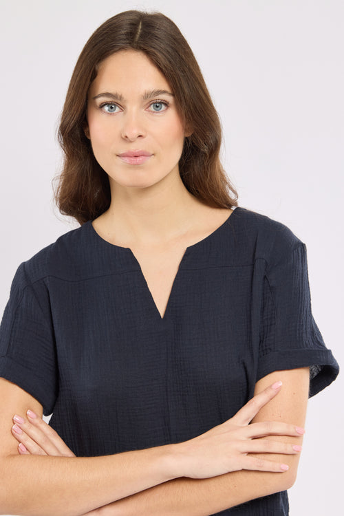 Tunique col V - coton biologique - Bermudes - 2