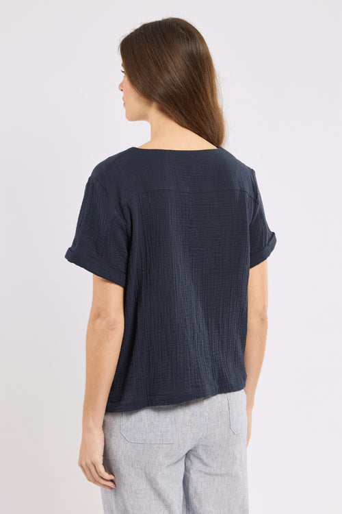 Tunique col V - coton biologique - Bermudes - 4