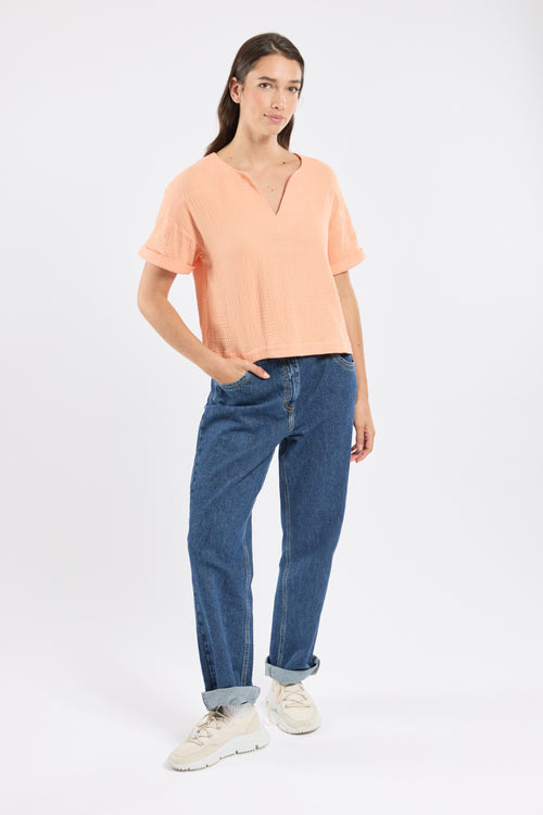 Tunique col V - coton biologique - Bermudes - 3