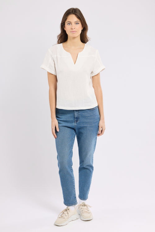 Tunique col V - coton biologique - Bermudes - 3