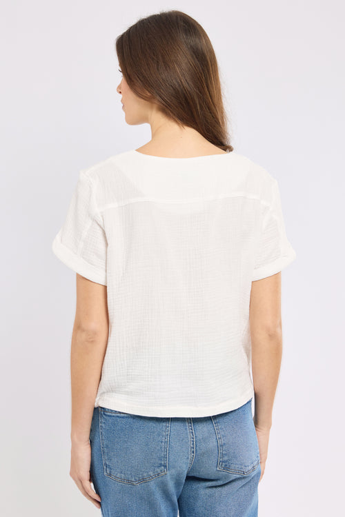 Tunique col V - coton biologique - Bermudes - 4