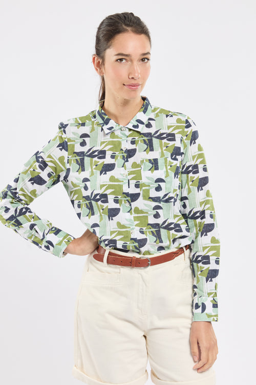 Chemisier imprimé CREWLINE - coton - Bermudes - 5