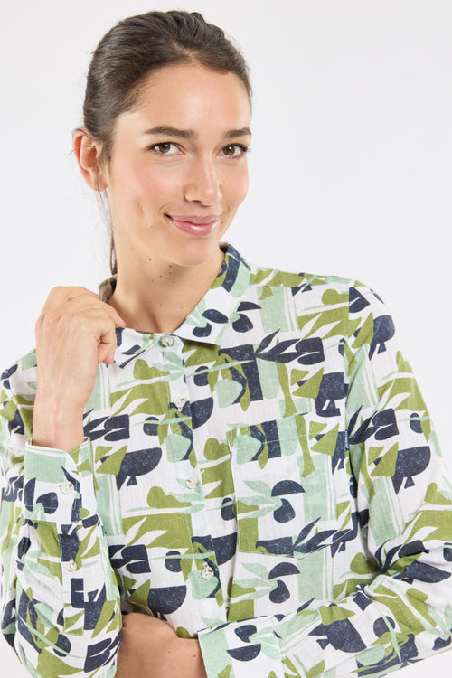 Chemisier imprimé CREWLINE - coton - Bermudes - 2