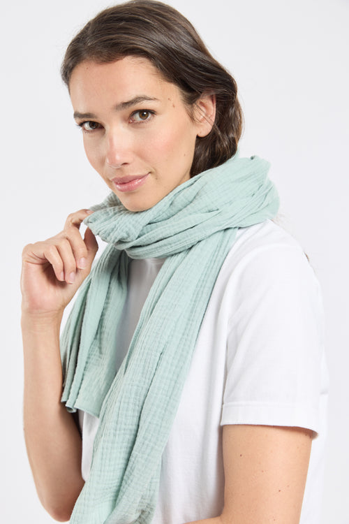 Foulard JORLYNE - gaze de coton - Bermudes - 2