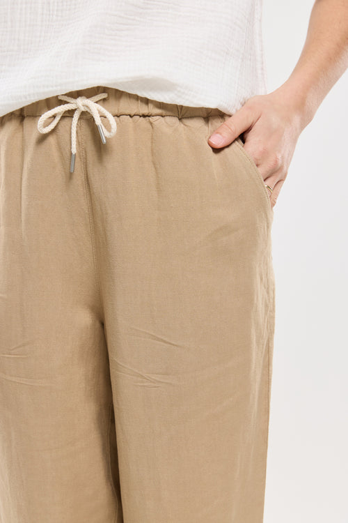 Pantalon coupe large - lin - Bermudes - 3