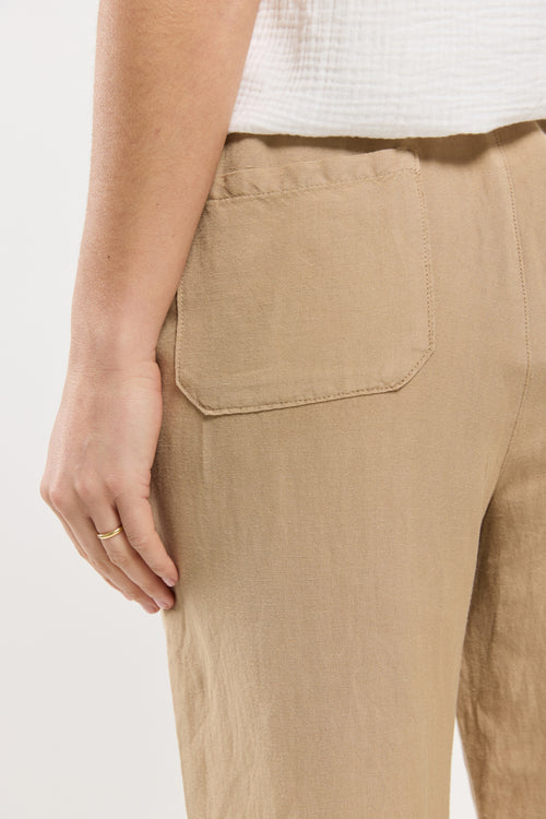 Pantalon coupe large - lin - Bermudes - 4