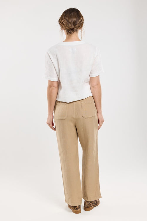 Pantalon coupe large - lin - Bermudes - 2