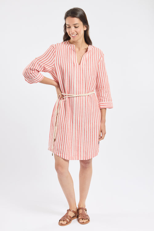 Robe rayée CARILLON - lin et coton - Bermudes - 3