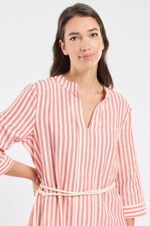 Robe rayée CARILLON - lin et coton - Bermudes - 2