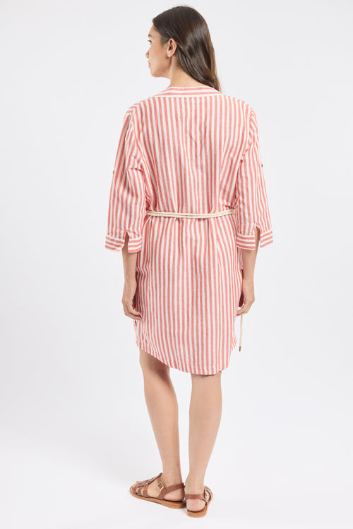 Robe rayée CARILLON - lin et coton - Bermudes - 4