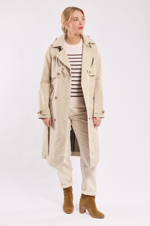 Trench long BEAUCE - polyester recyclé - Bermudes - 4
