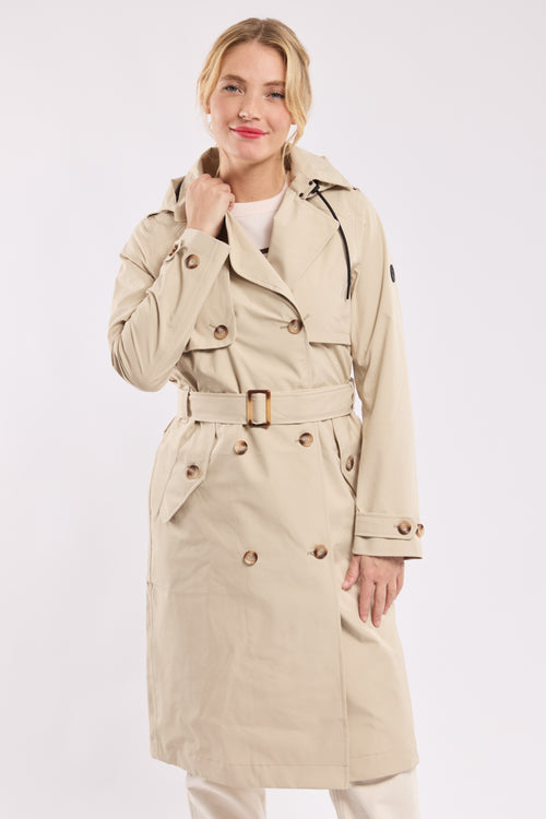 Trench long BEAUCE - polyester recyclé - Bermudes - 1