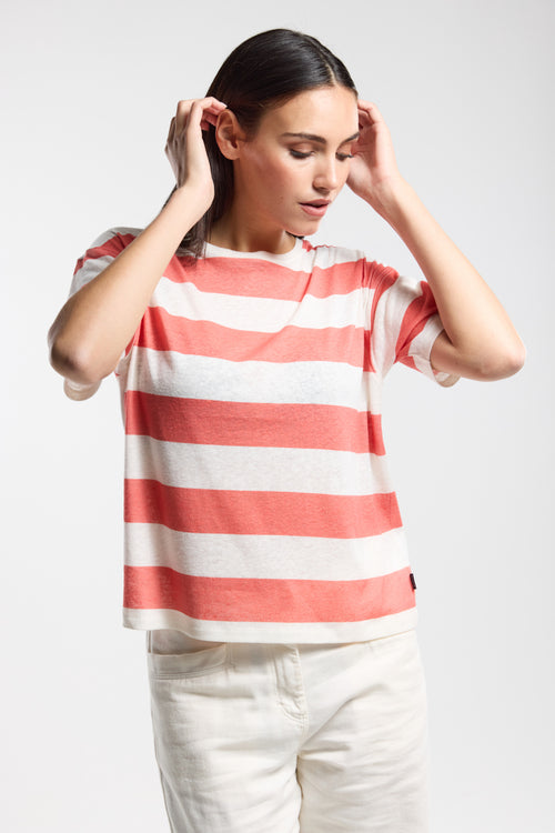 T-shirt rayé COSTELY - Bermudes - 1