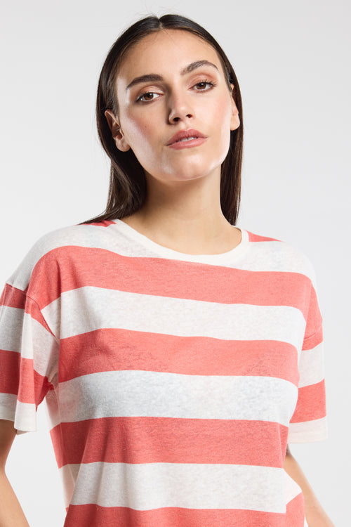 T-shirt rayé COSTELY - Bermudes - 2