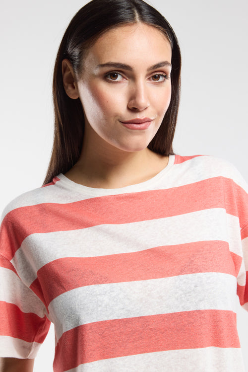 T-shirt rayé COSTELY - Bermudes - 4