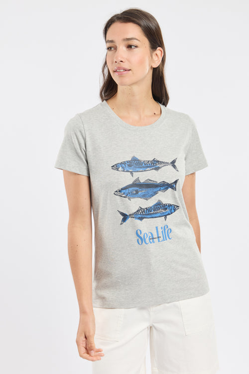 T-shirt sérigraphié CYBAILLE - coton - Bermudes - 4