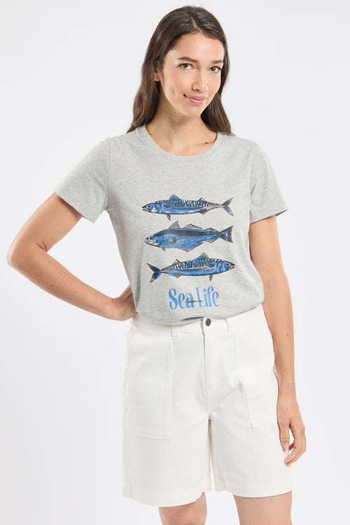 T-shirt sérigraphié CYBAILLE - coton - Bermudes - 3