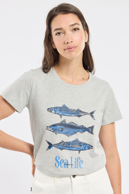 T-shirt sérigraphié CYBAILLE - coton - Bermudes - 1