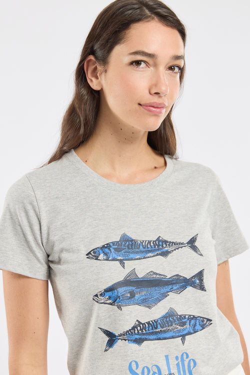 T-shirt sérigraphié CYBAILLE - coton - Bermudes - 2