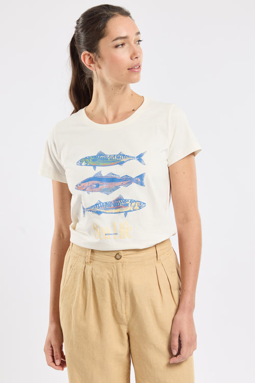 T-shirt sérigraphié CYBAILLE - coton - Bermudes - 1