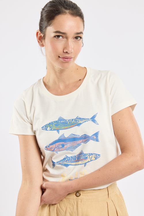 T-shirt sérigraphié CYBAILLE - coton - Bermudes - 2