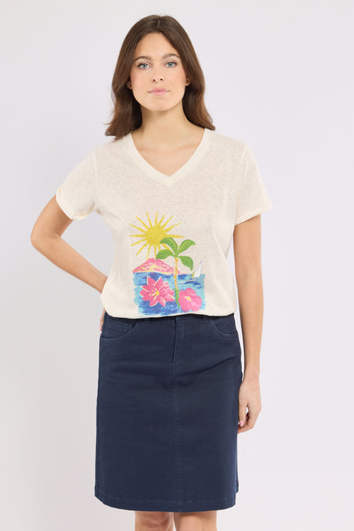 T-shirt sérigraphié CAUVAN - Bermudes - 2