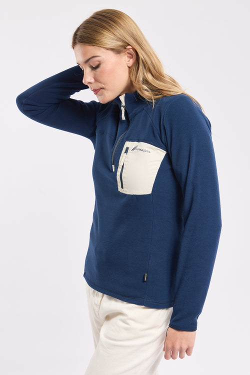 Sweat polaire zippé MOLENE - Micropolaire Polartec® - Bermudes - 2