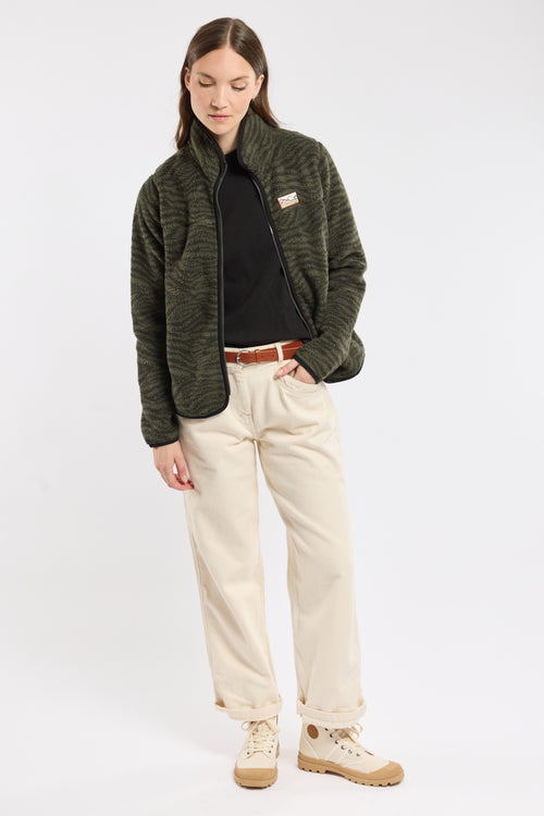 Veste polaire moutonnée MORGANE - polyester recyclé - Bermudes - 3