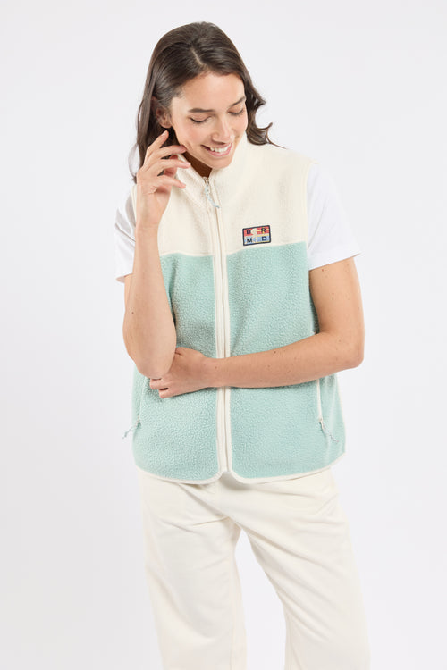 Veste polaire bi-colore MICHA - polyester recyclé - Bermudes - 4