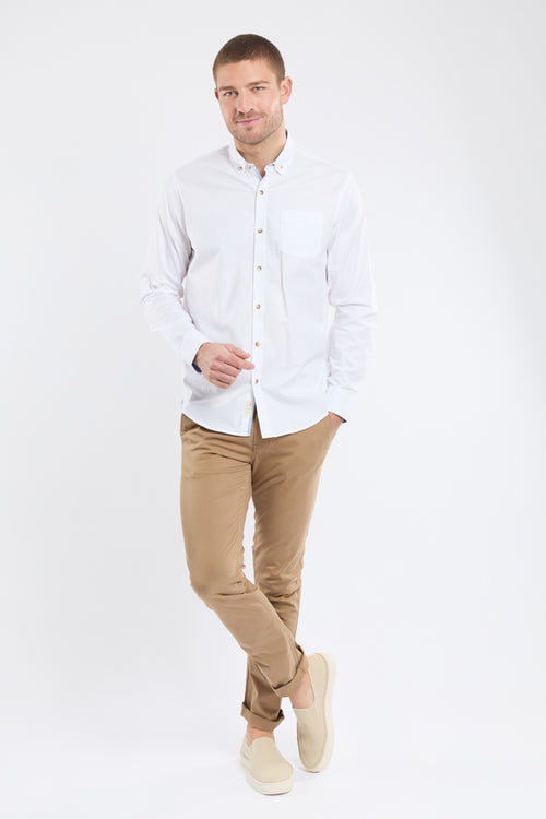 Chemise unie EDGAR - coupe droite - Bermudes - 4
