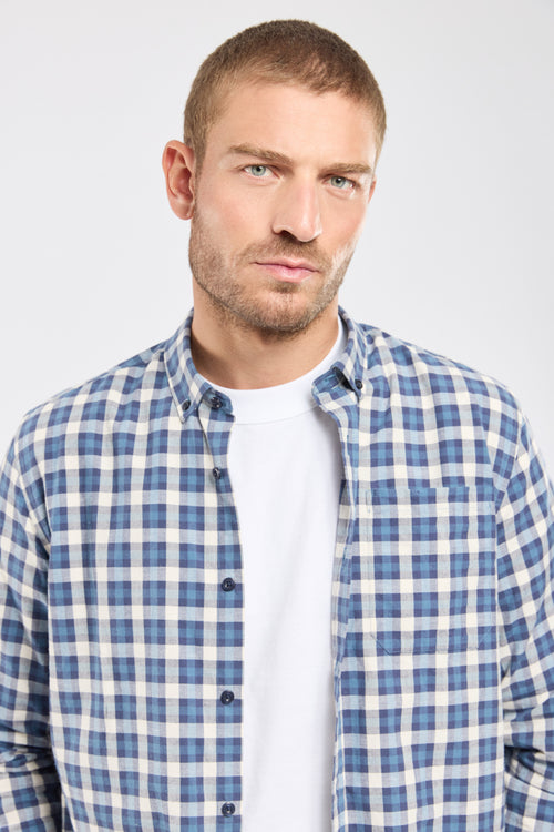 Chemise à carreaux ENIS - coton et lin - Bermudes - 2