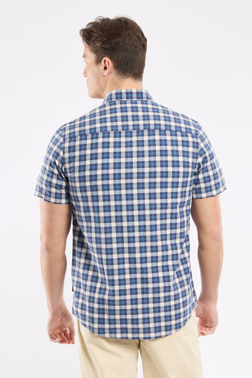 Chemise à carreaux ENISCO - coton et lin - Bermudes - 4