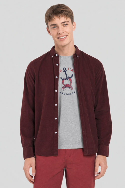 Chemise velours ELADE - Bermudes - 1