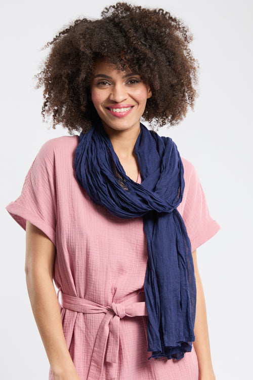 Foulard uni JARLI - coton - Bermudes - 1