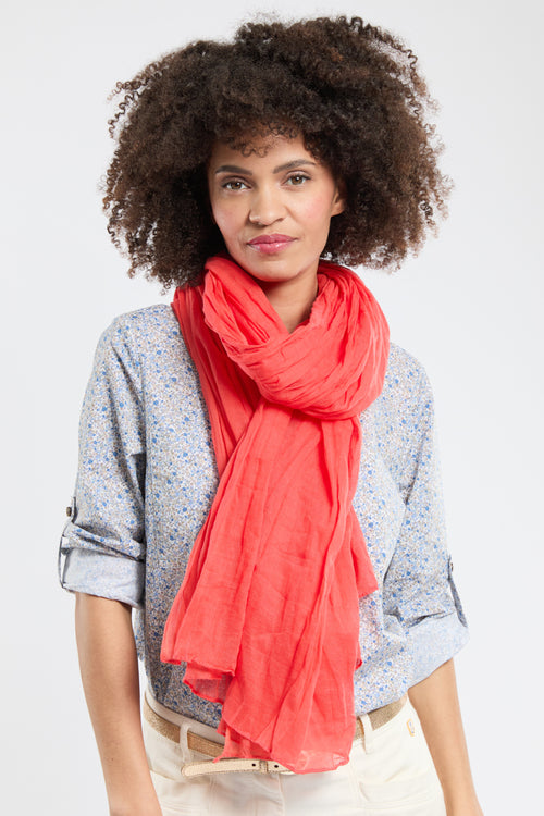 Foulard uni JARLI - coton - Bermudes - 1