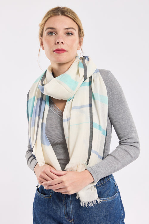 Foulard à rayures tissées JAM - Bermudes - 1