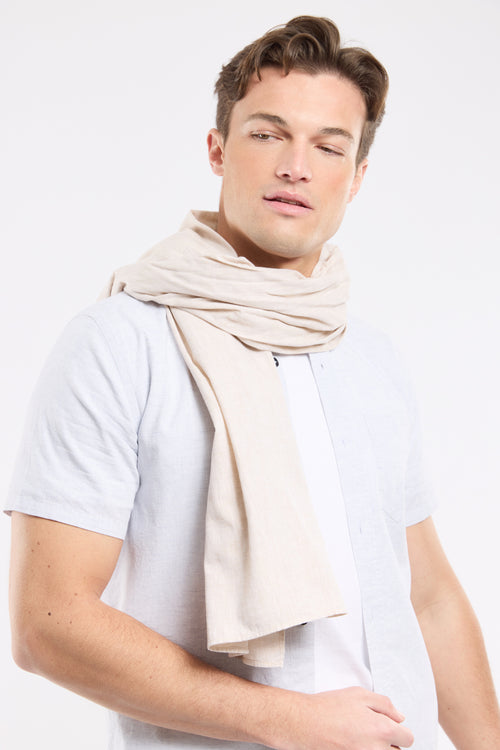 Foulard JESTUNI - coton et lin - Bermudes - 1