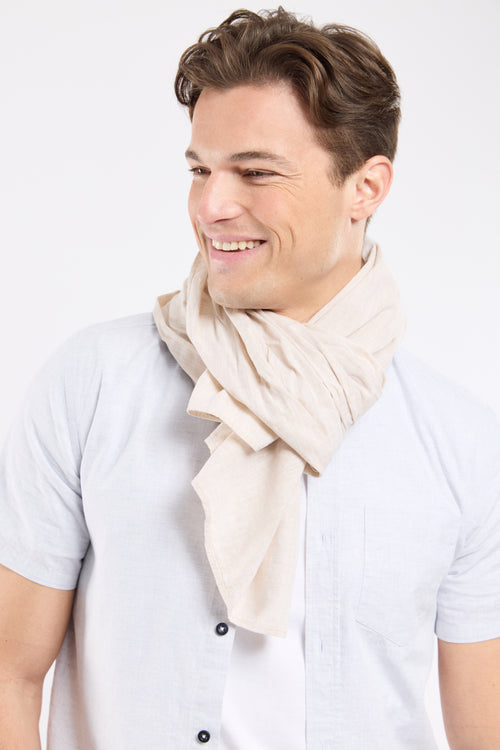 Foulard JESTUNI - coton et lin - Bermudes - 2